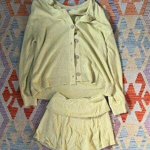 Free people beach skort set